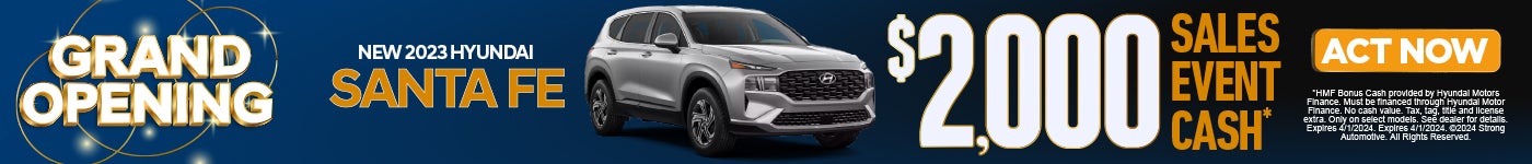 New 2024 Hyundai Santa Fe | $2000 Sales Event Cash* | Act Now