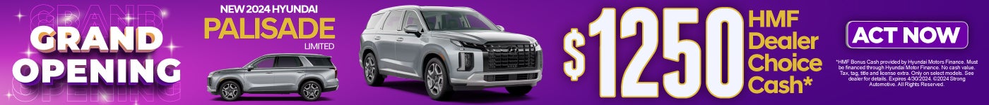 New 2024 Hyundai Palisade Limited | $1250 HMF Dealer Choice Cash** | Act Now