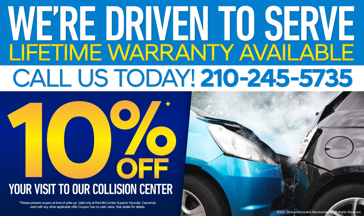 We're here to help. 10% off your visit to our collision center